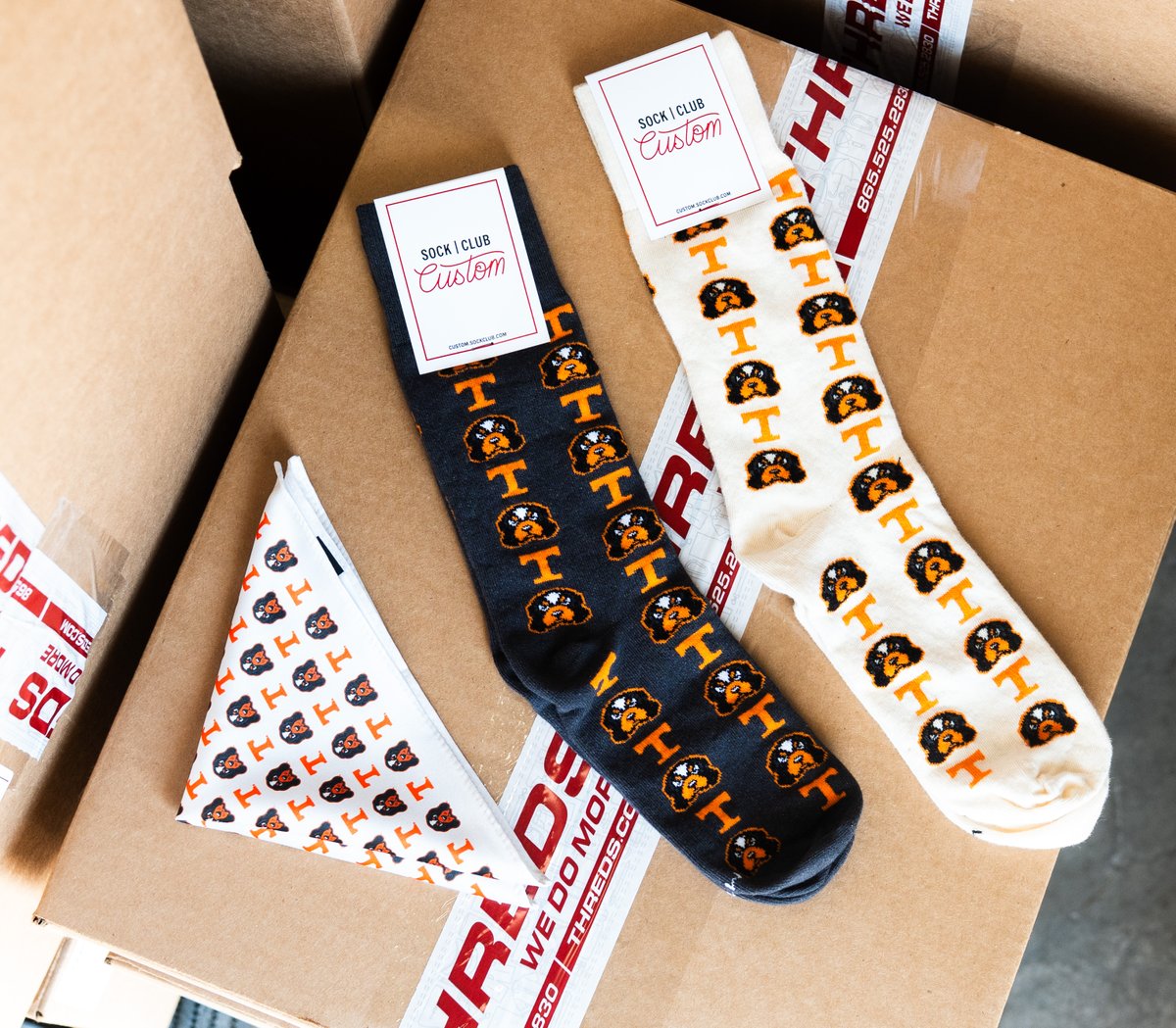 Some custom pieces we made for the players and coaching staff at the University of Tennessee for SEC Media Day. Designed to rep the Vols with every step.  #Threds #WeDoMore #GoVols