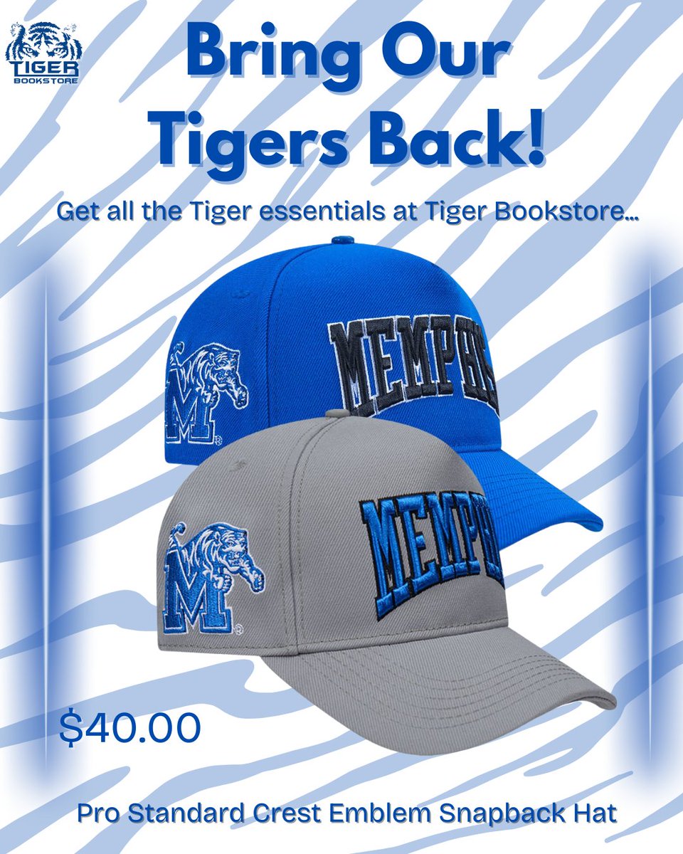 TigerBookstore's tweet image. Who wants a Snapback? You want a Snapback!

Just in time for you as you get ready to go back to school, get our new Pro Standard Crest Emblem hat, in-store and online at tigerbookstore.com

#GoTigersGo #BackToSchool #SnapbackHat #ProStandard #EmblemHat #TigerBookstore