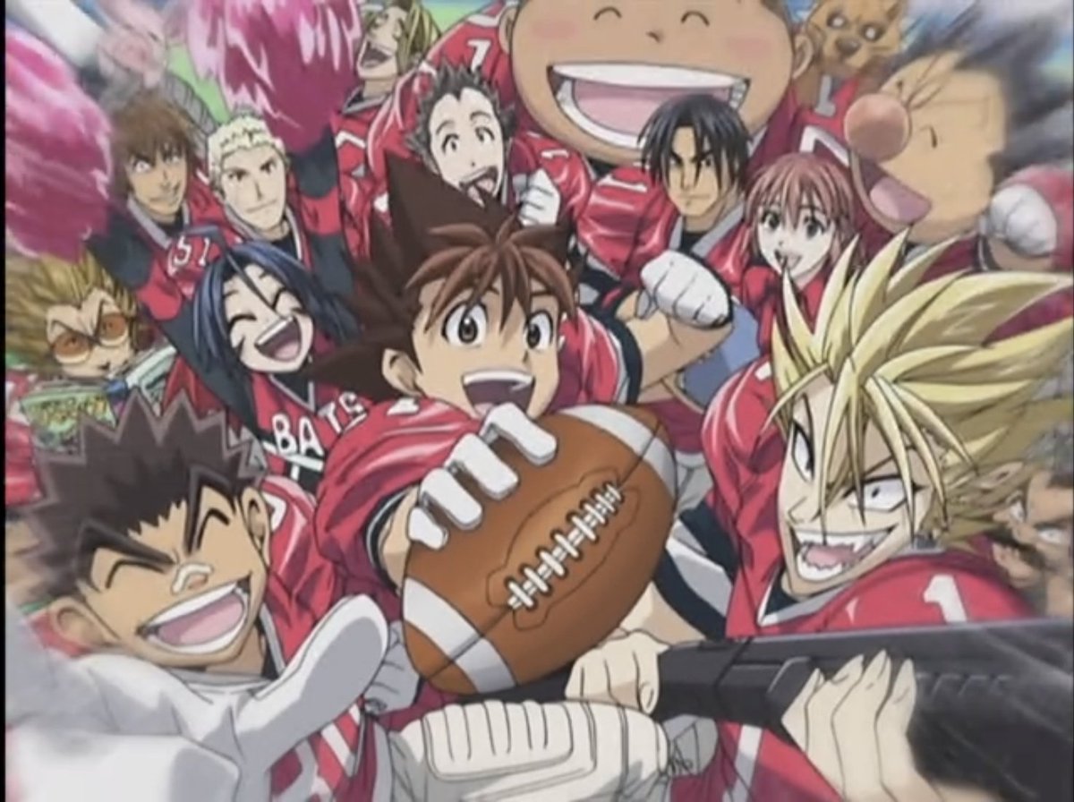 Et voilà !

Revisionnage d'Eyeshield 21 terminé ✅✅
Quel plaisir d'avoir pu me refaire cet anime pour la 21ème fois, merci <a href="/ADNanime/">Animation Digital Network</a> d'avoir permis celà 
Je me suis refais l'anime pour 2 raisons :
La première était parce que vive Eyeshield 21 et que c'était le moment pour