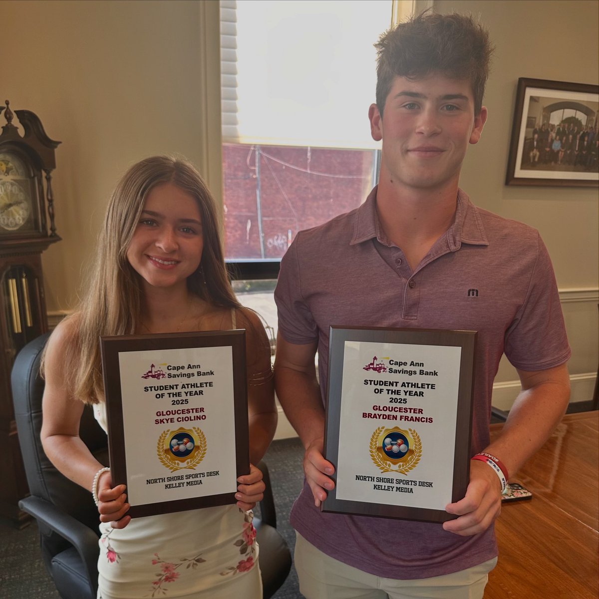 GHS Fishermen Athletics (@fishermenghs) on Twitter photo Congratulations to Skye Ciolino & Brayden Francis on recently being named the Cape Ann Savings Bank Student-Athletes of the Year & Gloucester Daily Times Athletes of the Year. <a href="/NickGiannino_GT/">Nick Giannino</a> <a href="/GDTSports/">GDT Sports</a> <a href="/Joey_C/">Good Morning Gloucester</a> <a href="/MSONEWSports/">MSONEWSports</a> Congratulations to Skye Ciolino & Brayden Francis on recently being named the Cape Ann Savings Bank Student-Athletes of the Year & Gloucester Daily Times Athletes of the Year. <a href="/NickGiannino_GT/">Nick Giannino</a> <a href="/GDTSports/">GDT Sports</a> <a href="/Joey_C/">Good Morning Gloucester</a> <a href="/MSONEWSports/">MSONEWSports</a>