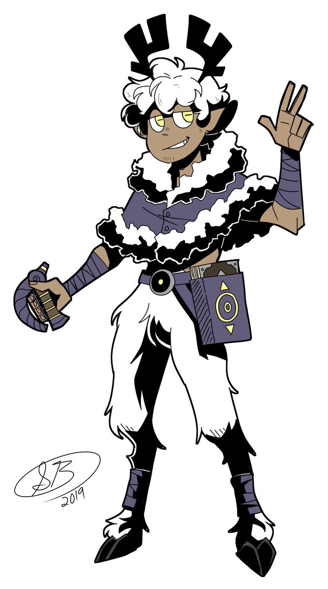Yotakuboi's tweet image. Redesigned my first DnD character