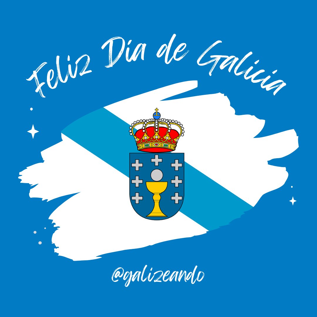 🔵 FELIZ DÍA DE GALICIA 🔵

#galizear
#galizeandoenfamilia
#galizeando
#diadegalicia
#felizdiadegalicia
#25dexullo
#25dexullodíadegalicia