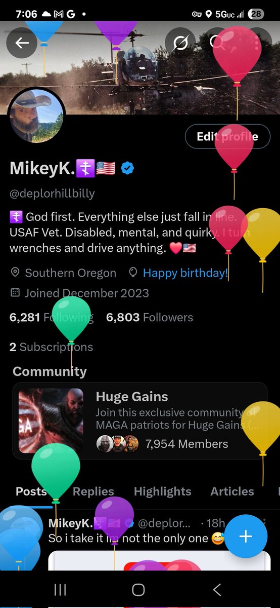 It's my balloon day! I mean, birthday... I swear I'm 40 😅