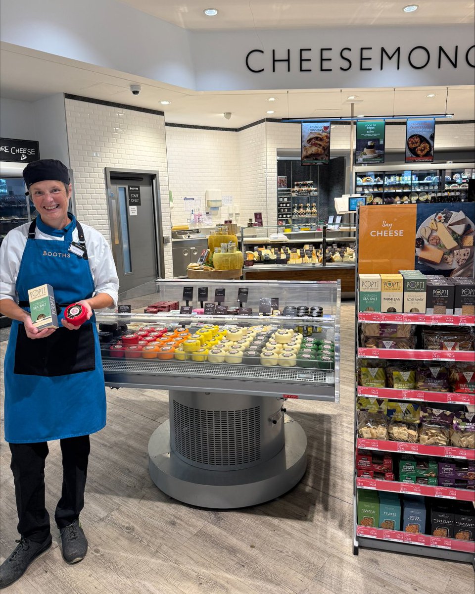 BoothsCountry's tweet image. Catherine at St Anne's is currently taking part in our Cheese Academy and has some fantastic recommendations to make a cracking cheeseboard this weekend 🥳🧀
Pop into store and chat with our colleagues behind the counters for to find out their favourites ☺️