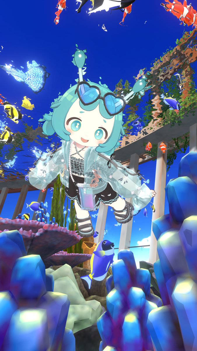 海中散歩🐠

#NL夏フォトコン
#イルネル  #VRChat