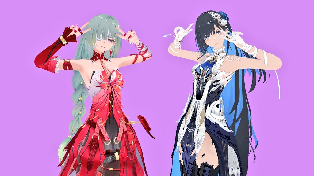 フローヴァのMMDモデル配布されてます