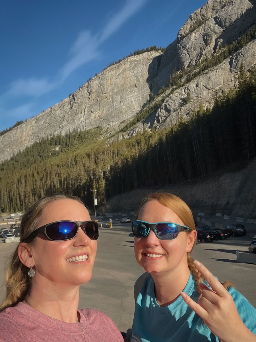 This is the closest we can manage to smiles at the start of Day 2 😆 20.6km trekked yesterday! We’re off to Lake Louise and Moraine Lake 🙌🏼🇨🇦💙❤️🩵 LET’S GOOOOO xX <a href="/Loujay_uk84/">Mrs Yorke</a> <a href="/SSAFA/">SSAFA</a> <a href="/SSAFASurrey/">SSAFA Surrey</a> 

justgiving.com/team/peakytrek…
