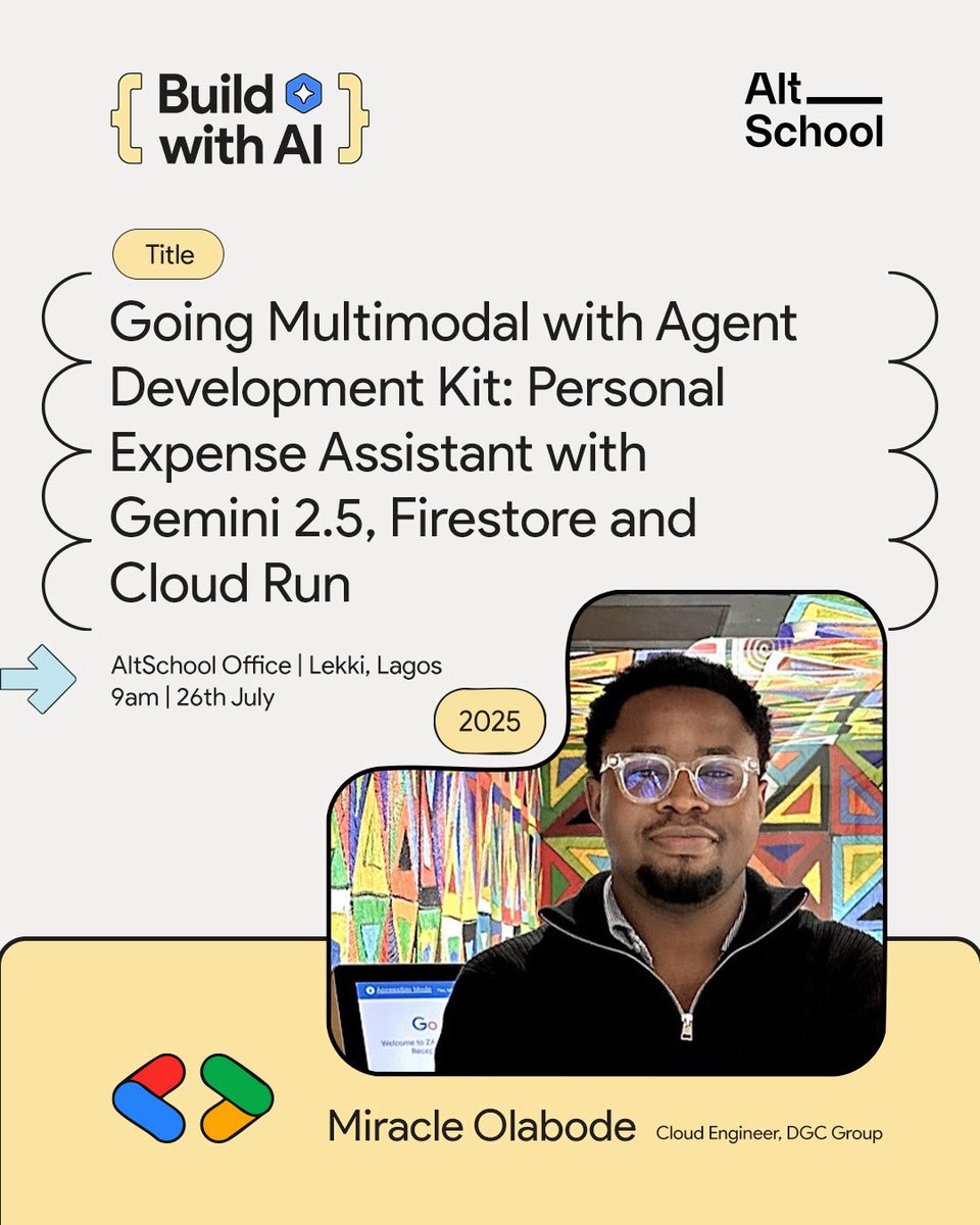 AltSchoolAfrica's tweet image. We’ve got an amazing lineup of speakers ready to take the engage with our community at the Google event tomorrow, and we seriously can’t wait! 🙌
Even more than that, we’re so excited to see our community come together.
It’s going to be a special one. See you there!