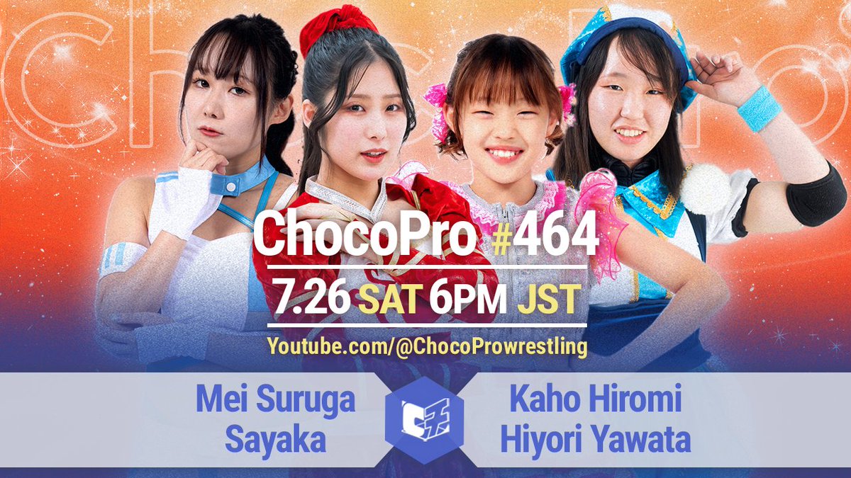 chocopro_pw's tweet image. 📣NEXT #ChocoPro !
Who are you rooting for?
🔥@Mei_gtmv @sayaka_gtmv vs @kaho_gtmv @hiyori_gtmv
🔥@baliyanxakki vs @Ganpro_shota
🔥@obi_gtmv @KiraRi_1104 vs @yotsuba_gtmv @soyyy_evo
🔥The next challenger for the Super Asia Championship, @wryyyyna66, is coming to Ichigaya!…