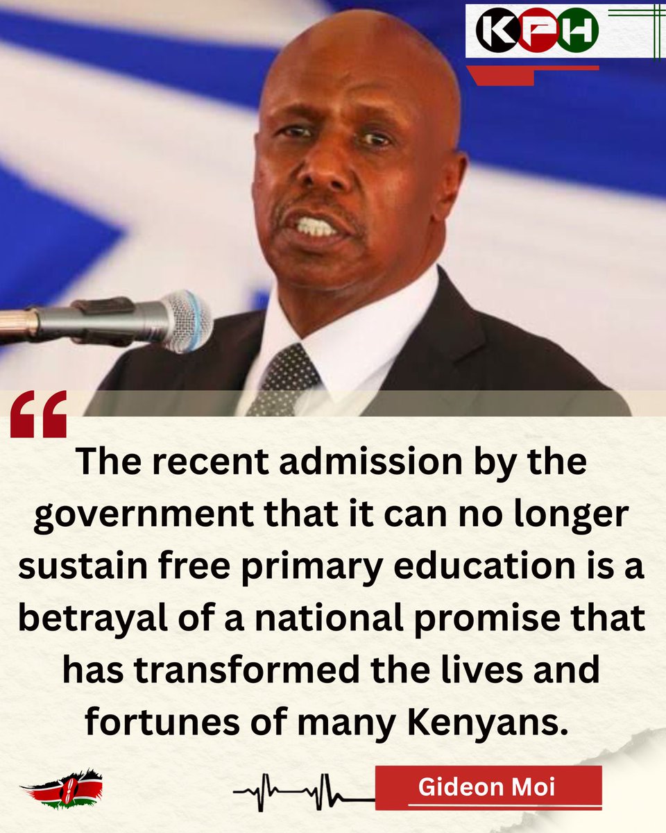 Perfectly said, Hon. Gideon Moi!