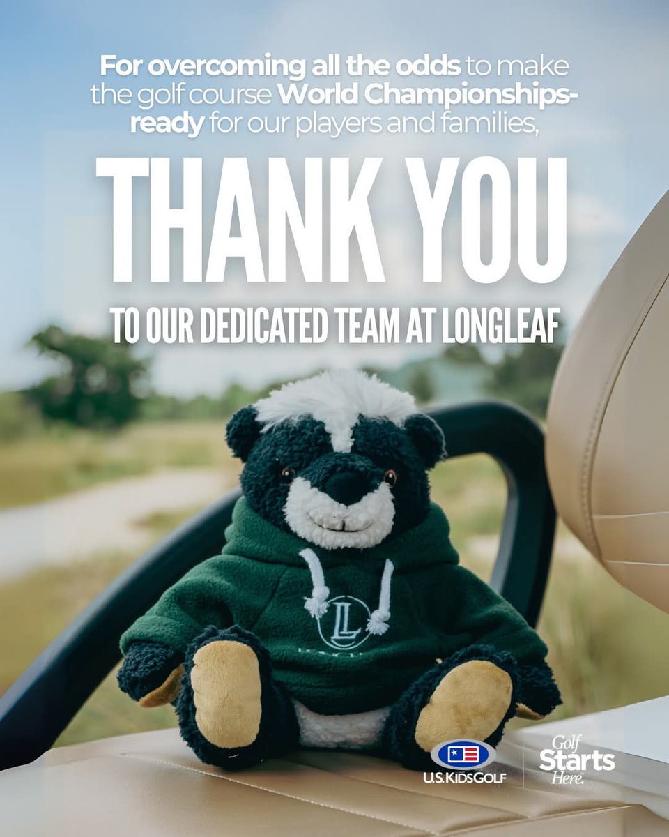 U.S. Kids Golf (@uskidsgolf) on Twitter photo For overcoming all the odds, thank you to Wayne, Jason, and the turfgrass team <a href="/longleafGFC/">Longleaf GFC</a> โฅ๏ธ๐๐ For overcoming all the odds, thank you to Wayne, Jason, and the turfgrass team <a href="/longleafGFC/">Longleaf GFC</a> โฅ๏ธ๐๐