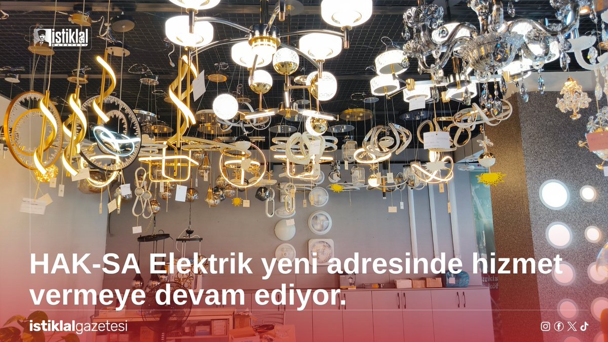 HAK-SA Elektrik yeni adresinde hizmet vermeye başladı. Andıl Caddesi’nden taşınan iş yeri artık Üstün Sokak 2 Haziran Apartmanı altında hizmette. Avize, pano işleri ve tüm elektrik malzemeleriyle hizmetinizde.

#Kozan #HaksaElektrik #KozanEsnafı #ElektrikMalzemeleri #YeniAdres