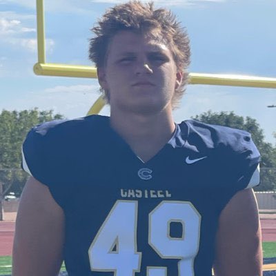 2027 DE  
Logan Voss
Casteel High (AZ)  
6-3/230 🎓 3.5 GPA 
350 bench/400 squat 
 <a href="/Logan_Voss_/">Logan Voss 6'3" 230 DE/DL</a> 
<a href="/CasteelFootball/">Casteel Football</a> 

hudl.com/v/2R37S7