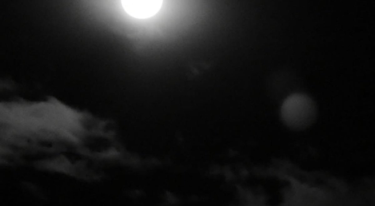 kacochran's tweet image. Moon with another sphere. I've caught this several times throughout the years.
