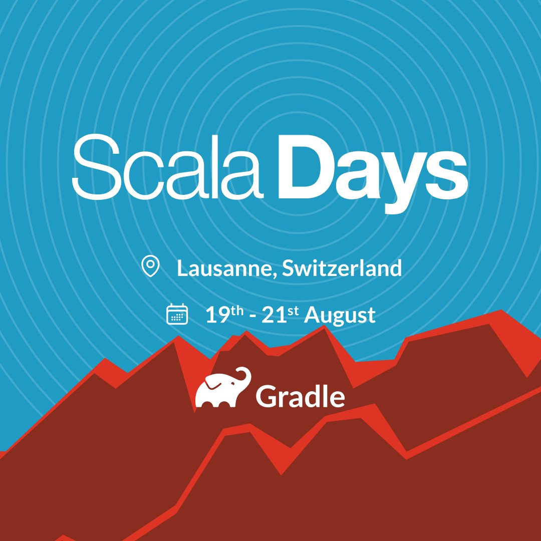 gradle's tweet image. ⛰️ We are excited to announce our sponsorship of @scaladays next month!

Stop by the #Gradle booth to meet the team, and don&apos;t miss our very own Martin Duhem speak on &quot;Exploring Build Caching&quot; 

Register here: scaladays.org/tickets and we hope to see you there!

#Scala…