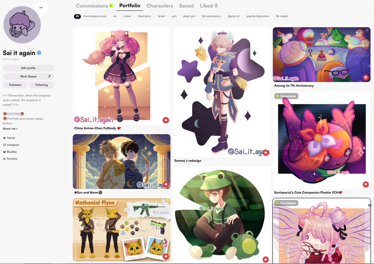 sai_it_again's tweet image. My VGen portfolio is so colorful 🥺