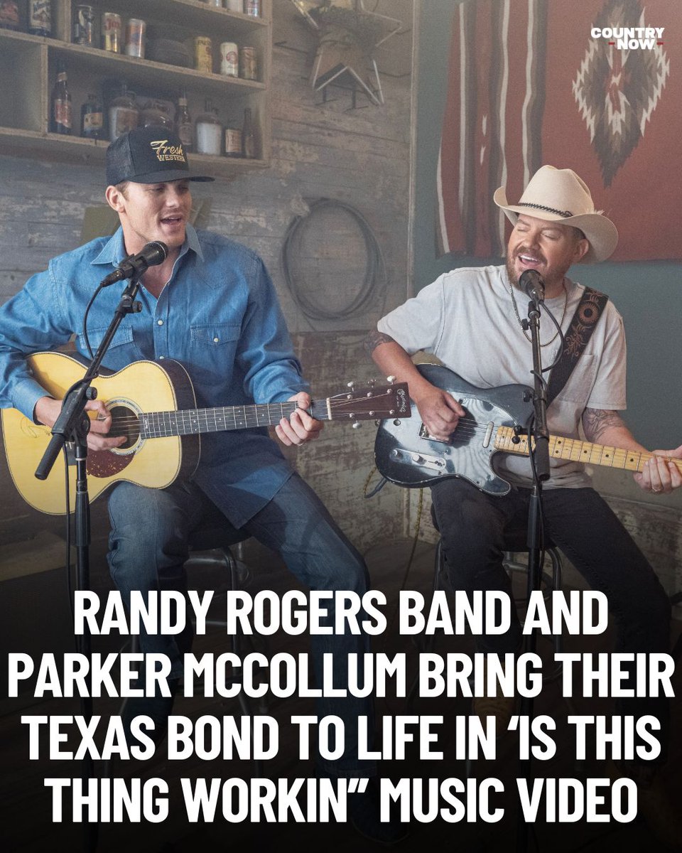 .<a href="/randyrogersband/">Randy Rogers Band</a> and <a href="/ParkerMcCollum/">Parker McCollum</a> have unveiled the Texas-made video for their first collaboration, “Is This Thing Workin’.”🤠

Exclusive Premiere: urls.grow.me/aQuJ17zBnk