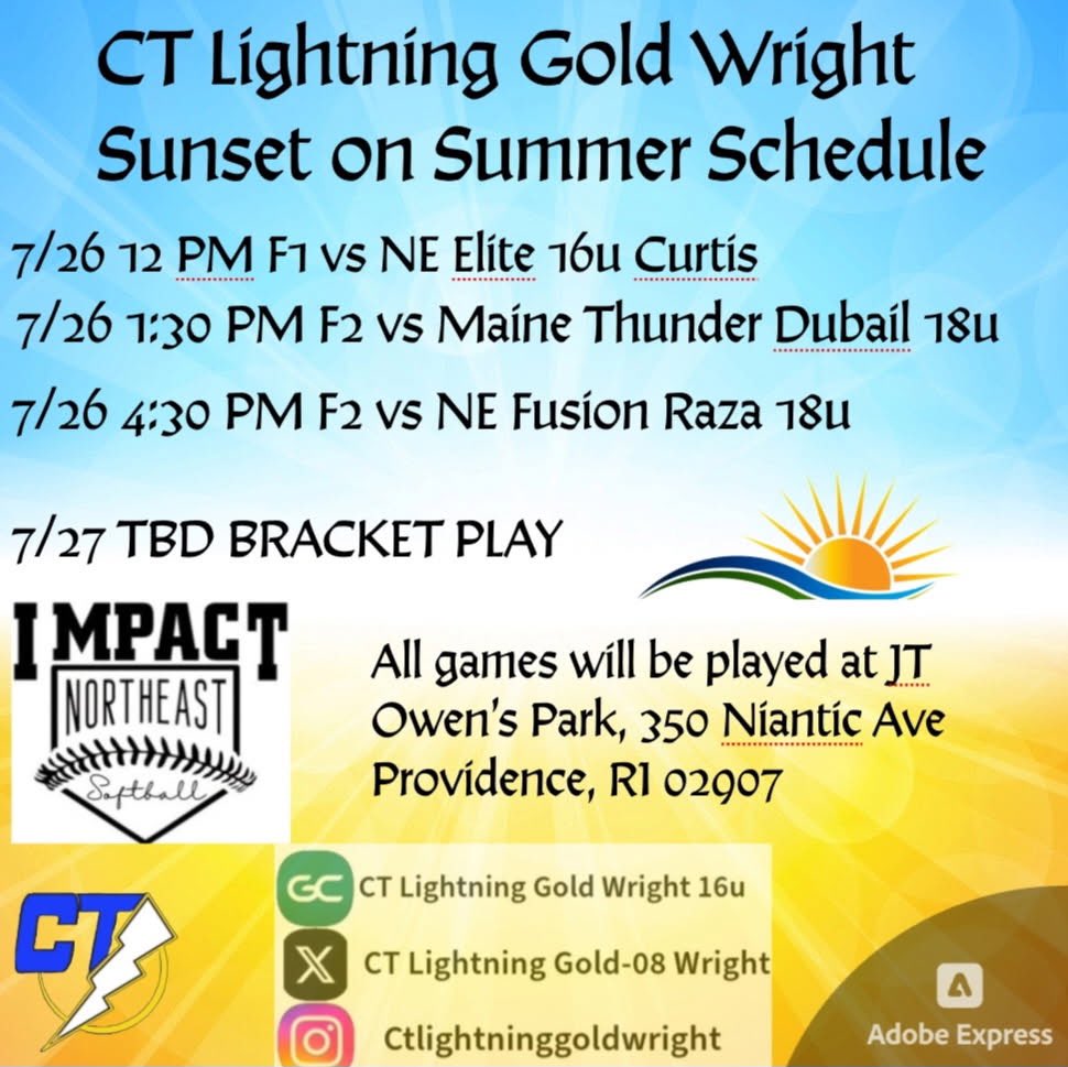 Isabella McCulloch - UNCOMMITTED (@isabellarosesb) on Twitter photo Super excited for our tournament this weekend.🥎
<a href="/CTLightning08G/">CT Lightning Gold 08- Wright</a>
<a href="/Wrightwaytrain5/">Wrightway Training</a>
<a href="/Tweedertdd/">Chris Martin</a> Super excited for our tournament this weekend.🥎
<a href="/CTLightning08G/">CT Lightning Gold 08- Wright</a>
<a href="/Wrightwaytrain5/">Wrightway Training</a>
<a href="/Tweedertdd/">Chris Martin</a>