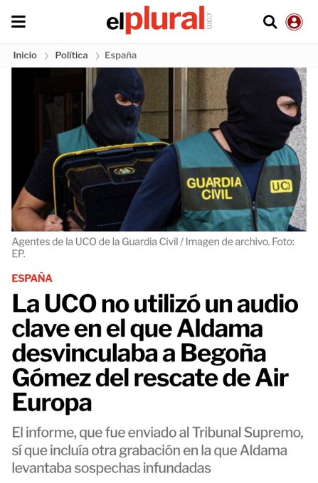 JoseArocaALC's tweet image. Pues parece que las tramas hacen aguas, ¿no?... Como si el precioso caso de corrupción se estuviera deshaciendo como lágrimas en la lluvia.
¿Empezamos ya a hablar de prevaricación de la UCO, y los jueces Llarena y Peinado?
¿Complot?, ¿Golpe de estado?