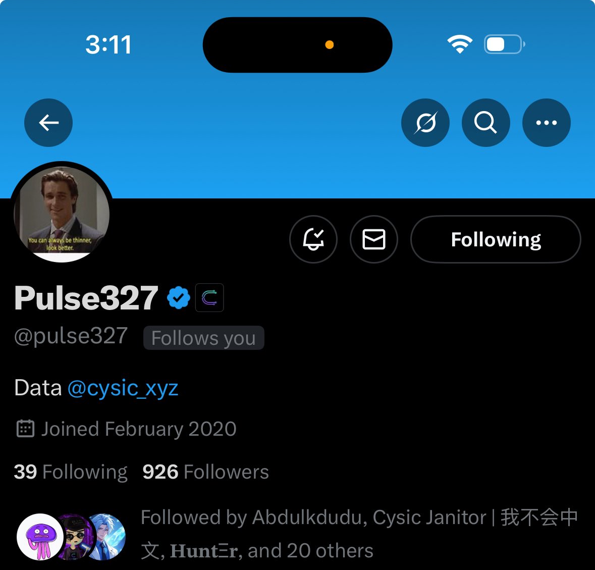 mztaCee's tweet image. Look who just followed me guys!!!
The Data man at Cysic!!! 👀
Cysic has 170k+ followers, almost 13k yappers and the Data man doesn’t even have up to 1k followers?
I love Research and Data. We need to do better. Give him a follow guys.
And make sure you’re following all…