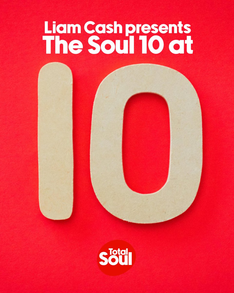Get ready for 40 minutes of ad-free 80s and 90s soul memories on <a href="/totalsoulradio/">Total Soul</a>!

<a href="/DjLiamCash/">Liam Cash</a> is just starting Saturday's Soul 10 at 10:

🌎 totalsoul.co.uk⁠
📱 iOS/Android
📱 Nation Player
🔈 “Alexa, open Total Soul”

#totalsoul #soulweekend #soul #newsoul #classicsoul