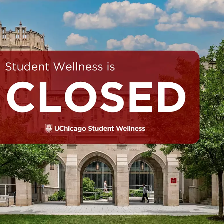UofC_CGH's tweet image. The Student Wellness Center @UChiwellness will be closed today from 12:00pm-5:00pm. For more details, click the link below:
events.uchicago.edu/event/244537-s…