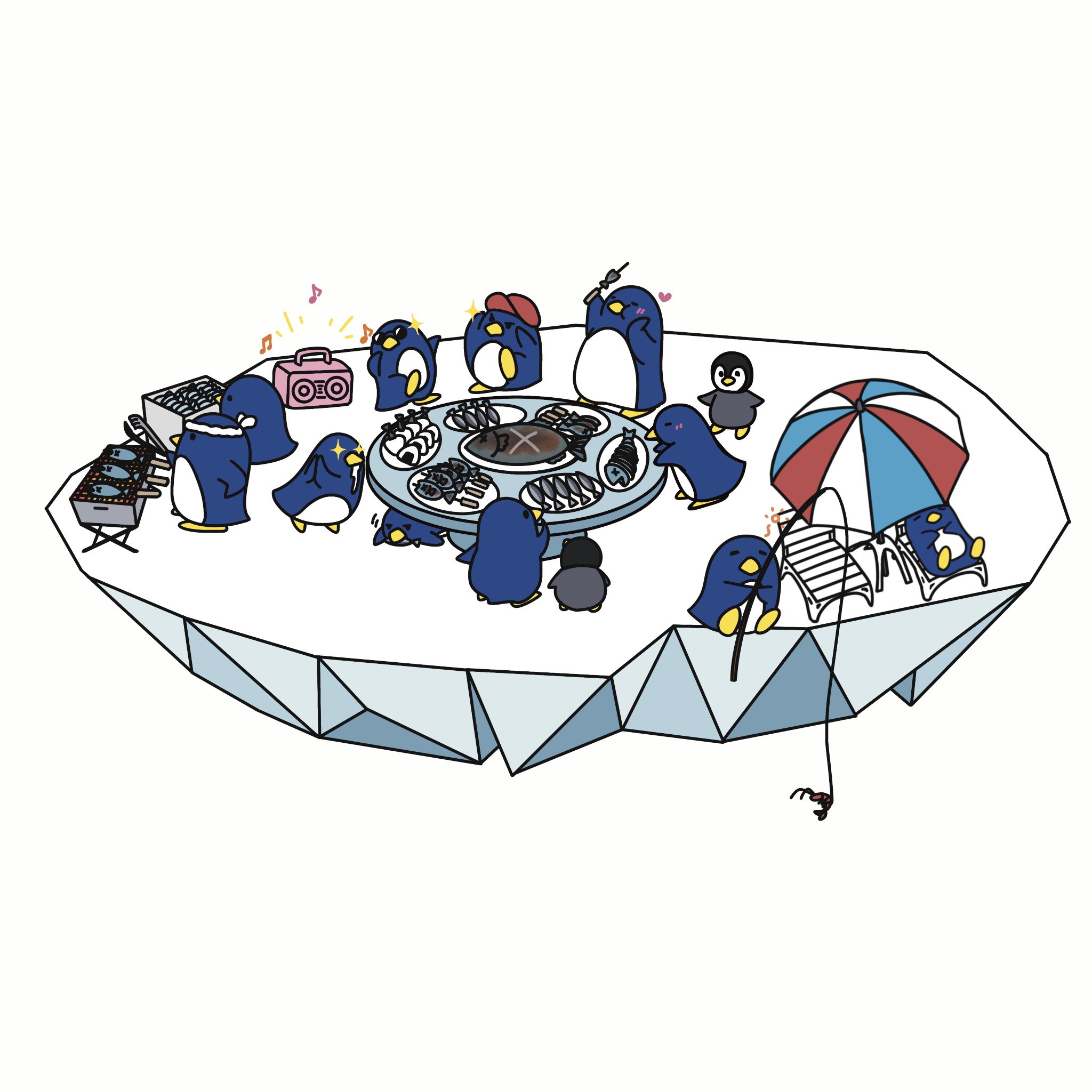 さちさちぺんぎん（他の方はリンクからお願い致します） ちょっとずつ増えていくペンギン - Search / X