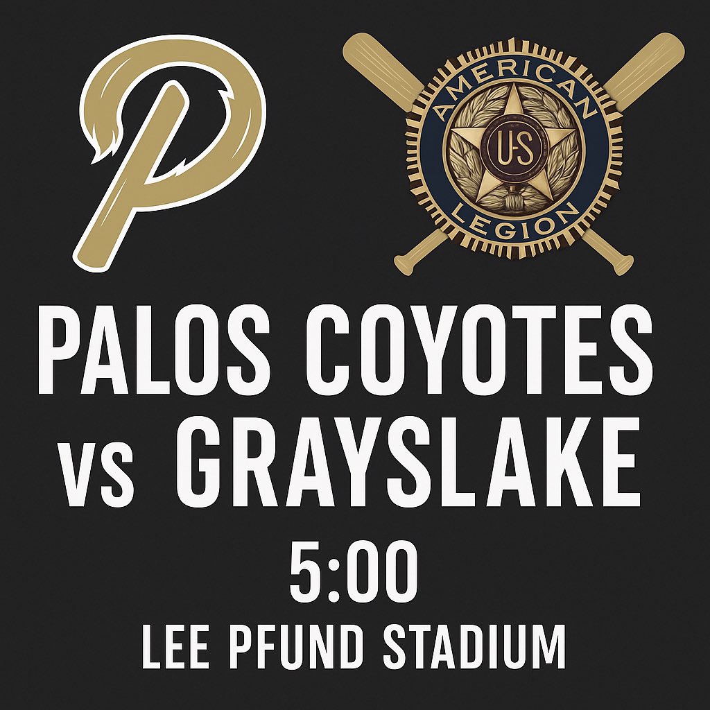 paloscoyotes's tweet image. Round 2 vs Grayslake 
⏰ 5:00
📍Lee Pfund Stadium