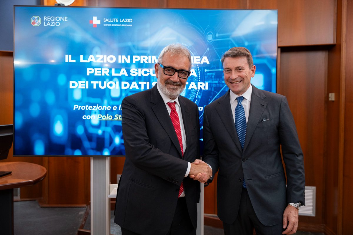 La Regione Lazio è la prima in Italia a completare la migrazione dei dati sanitari al Polo Strategico Nazionale. Questo ci pone all'avanguardia sul fronte della cybersicurezza e della sovranità digitale e significa: più sicurezza, referti in tempo reale, prenotazioni semplificate