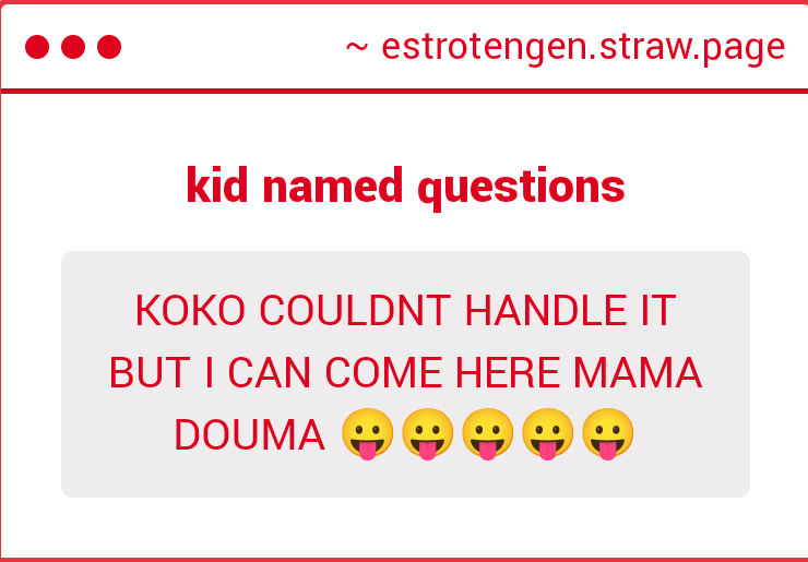 Estrotengen's tweet image. BAHAHAHA chat if even koko got her neck broken what y'all think is gonna happen to y'all, y'all gonna turn into pancakes 7 times