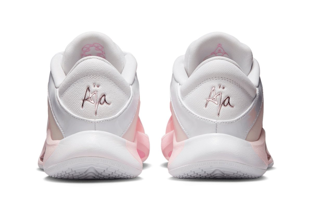 FIRST LOOK: New Nike A’One ✨ <a href="/_ajawilson22/">A'ja Wilson</a> 

🗓️ September 1st
📝 FZ8605-101
🎨 White/Perfect Pink-Prism Pink-Pink Ice-Pale Pink
💵 $115