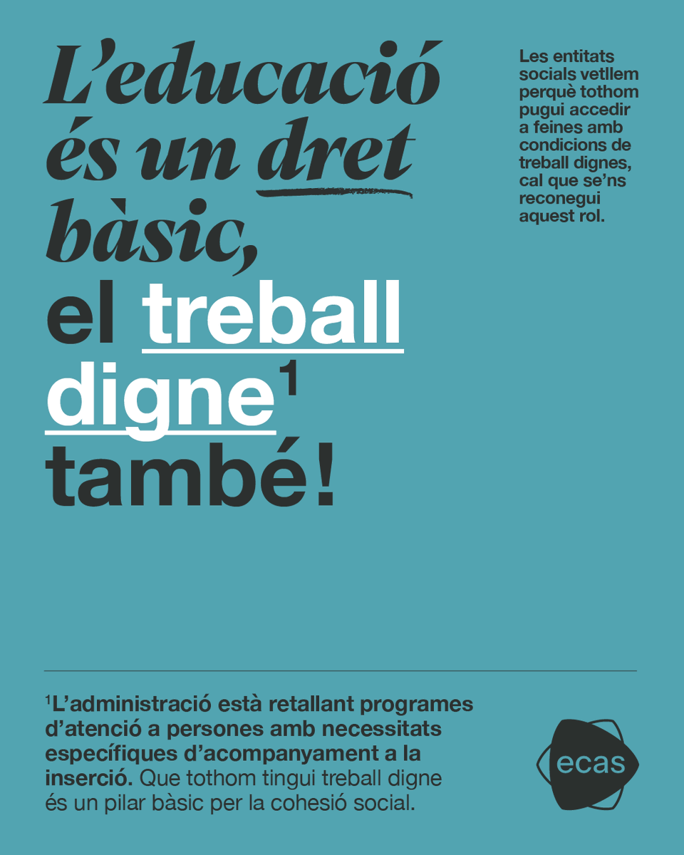 Associació PROSEC (@assocprosec) on Twitter photo A Catalunya, tot i tenir la taxa d’atur més baixa des del 2008, el 16,2% de les persones que treballen viuen en situació de pobresa.
Campanya pel #treballdigne, impulsada per les 67 entitats d’ <a href="/ecasacciosocial/">ECAS - Entitats Catalanes d'Acció Social</a>
#proseclleida #inserciólaboral A Catalunya, tot i tenir la taxa d’atur més baixa des del 2008, el 16,2% de les persones que treballen viuen en situació de pobresa.
Campanya pel #treballdigne, impulsada per les 67 entitats d’ <a href="/ecasacciosocial/">ECAS - Entitats Catalanes d'Acció Social</a>
#proseclleida #inserciólaboral