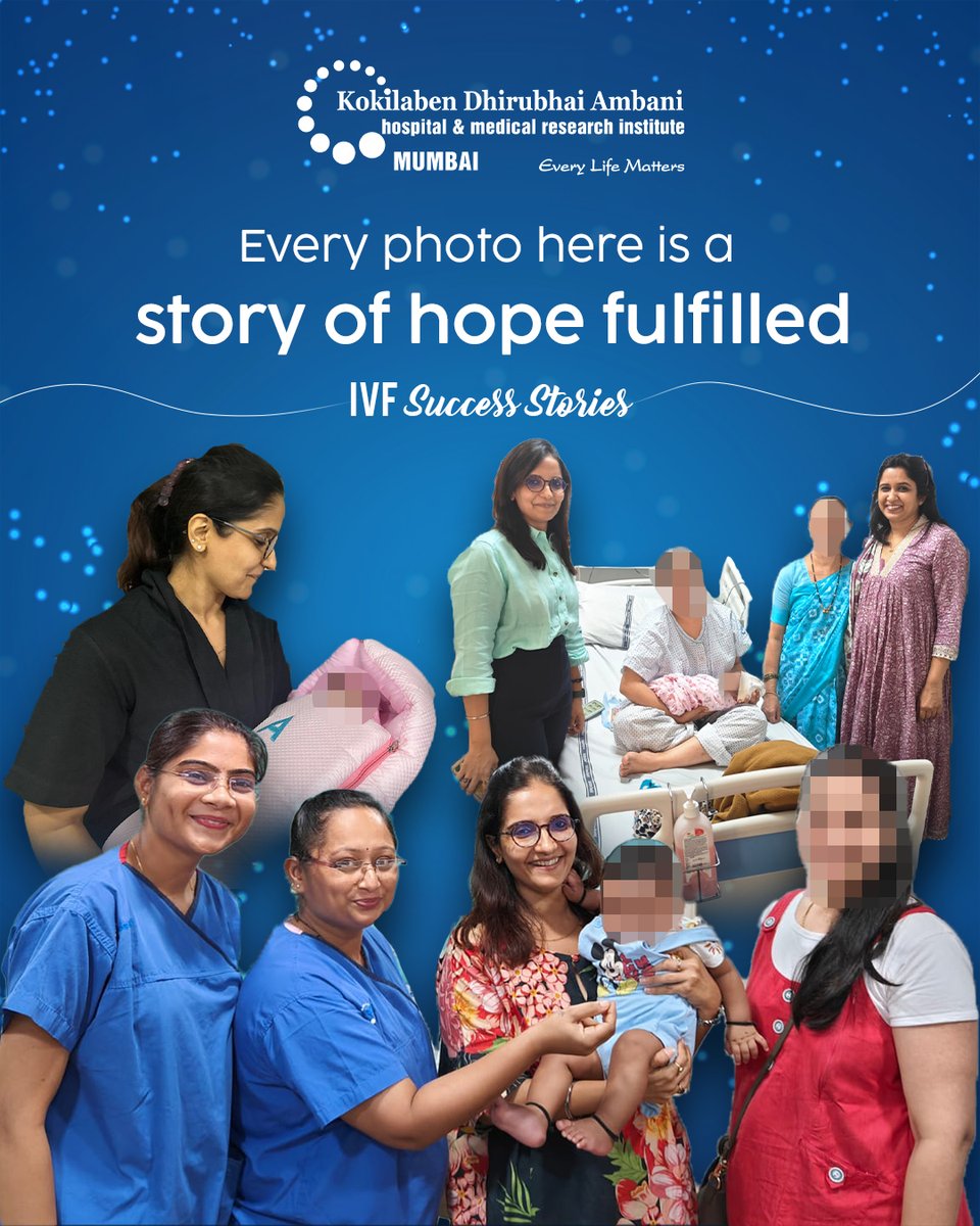 Kokilaben Hospital, Mumbai (@kdahmumbai) on Twitter photo At <a href="/KDAHMumbai/">Kokilaben Hospital, Mumbai</a>, every IVF journey is a story of strength, expert care, and hope.
We’re proud to have been a part of many heartwarming success stories, where couples who once faced challenges in conceiving are now embracing the joy of parenthood. From accurate diagnosis to At <a href="/KDAHMumbai/">Kokilaben Hospital, Mumbai</a>, every IVF journey is a story of strength, expert care, and hope.
We’re proud to have been a part of many heartwarming success stories, where couples who once faced challenges in conceiving are now embracing the joy of parenthood. From accurate diagnosis to