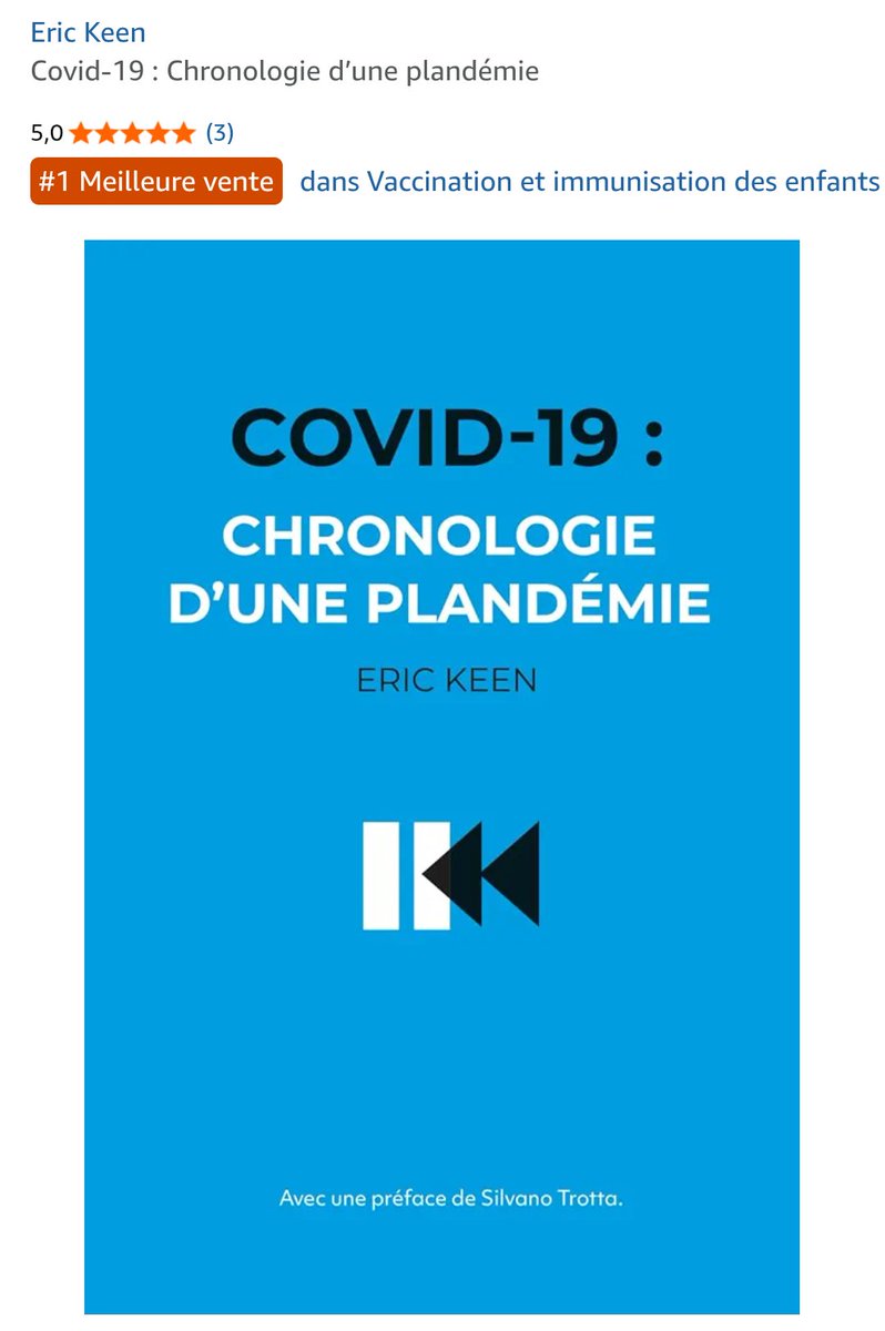 Chamchamat's tweet image. Tiens, encore un conspi antivax qui sort un livre pour plumer les pigeons, étonnant non? (vous aurez reconnu aux couleurs que c'est ni zoubi ni pardon).
Vous avez remarqué le détail qui tue?