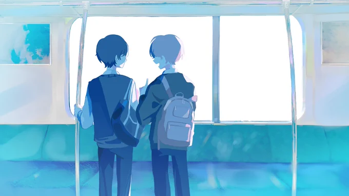 電車が進む feat.初音ミク イラスト担当いたしました! よろしくお願いいたします!