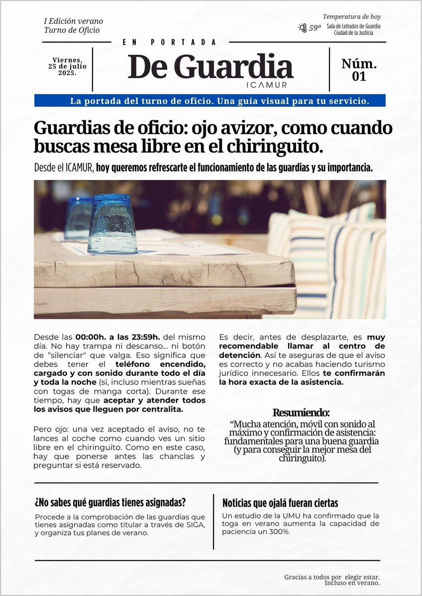 PÍLDORA VERANIEGA TURNO DE OFICIO Nº1
✅La guardia es de 00:00 a 23:59 y debes aceptar y atender TODOS los avisos
❌Revocar un aviso de forma incorrecta genera una cadena de errores.
⚠️No se podrá cursar la baja en turno de oficio o guardias si se tiene guardias en los ss 7 días