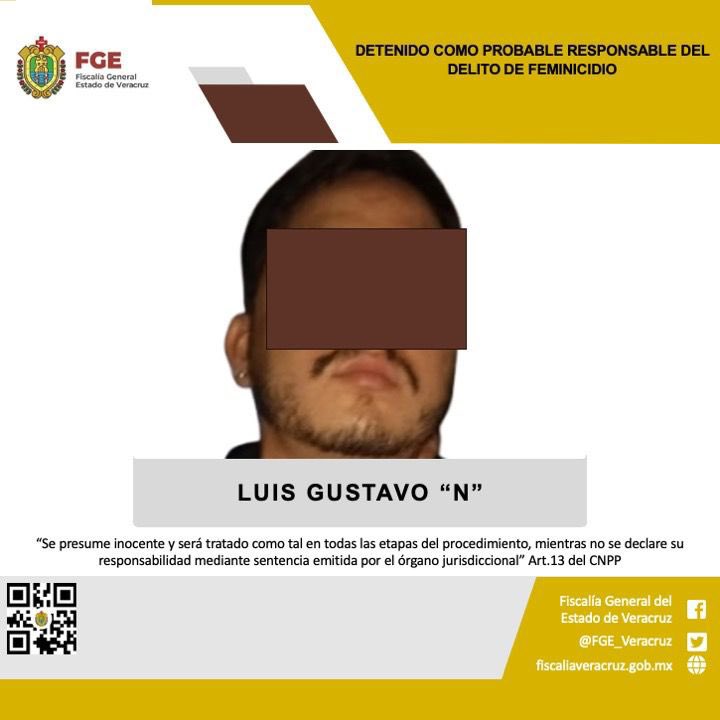felyxmarquez's tweet image. #AHORA La @FGE_Veracruz confirma la detención de Luis Gustavo N., ex novio de Claudia Alondra, a quien agredió con un objeto punzocortante en 2017, luego de que ella se negara a continuar la relación.