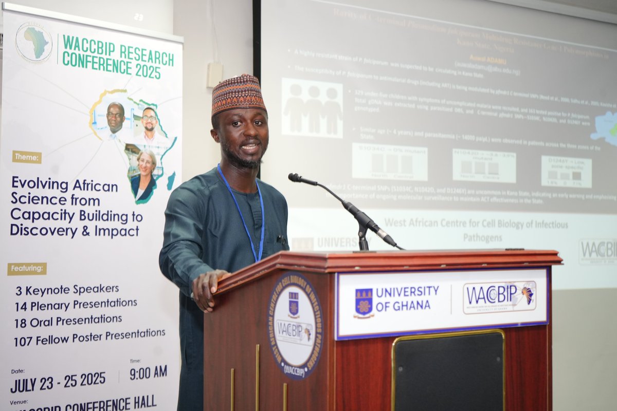 WACCBIP_UG's tweet image. Day 3 of #WRC2025 brought the energy with Turbo Talks! Scientists took the spotlight breaking down complex research.
Curious to learn more? Find them at their posters and continue the conversation!