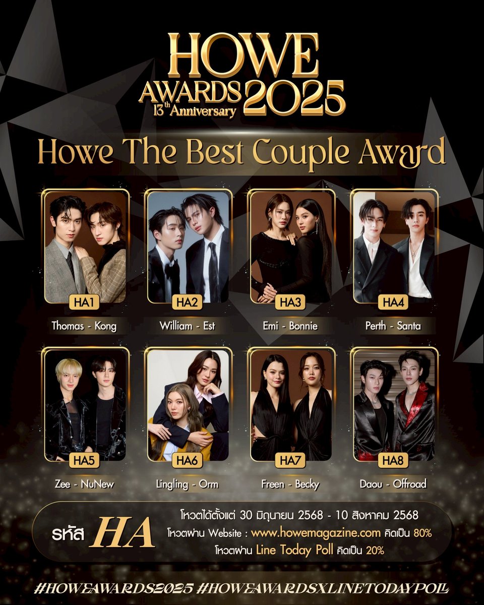 VoteLingOrm's tweet image. เที่ยงคืนวันใหม่แล้วสามารถโหวตได้แล้วตอนนี้อย่าลืมโหวตกันเด้อ %ลดลงทุกวัน
1 HOWE HOTTEST ACTRESS AWARD (HC4หลิงหลิง)
liff.line.me/1454988218-Njb…
2 HOWE SHINING FEMALE AWARD (HJ3ออม)
liff.line.me/1454988218-Njb…
3 HOWE THE BEST COUPLE AWARD (HA6 หลิงออม)…
