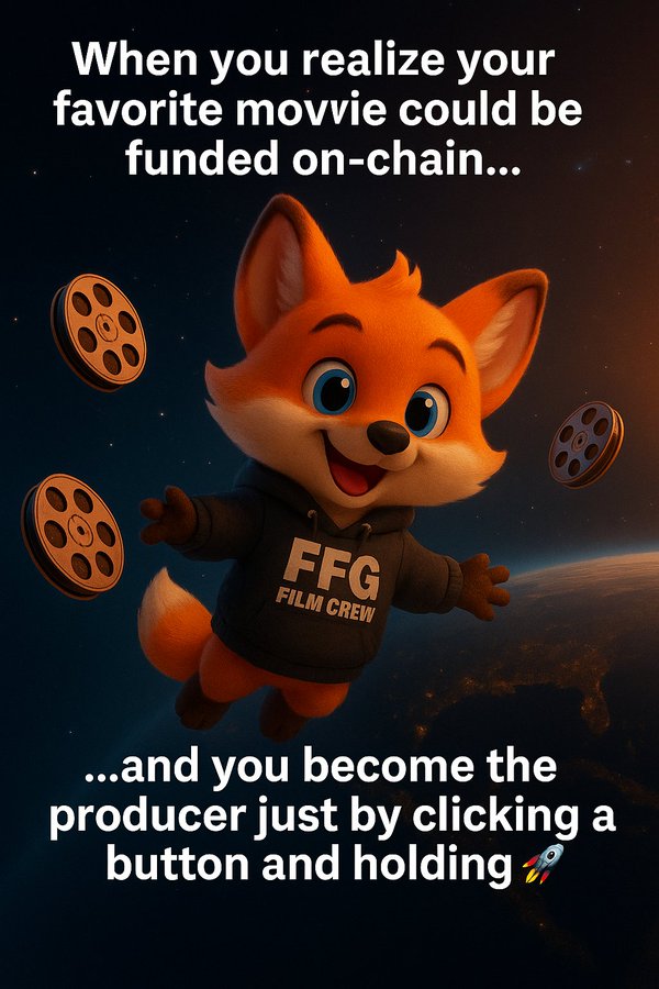 Liembriel's tweet image. 🎬 What if your favorite movie could be made on the blockchain?
What if you could help make it — just by holding a token?
With @FFGCoin, it’s now possible! 🚀
You don’t need to be rich.
You don’t need to be in Hollywood.
All you need to do is:
✅ Click a button
✅ Hold $FFG…