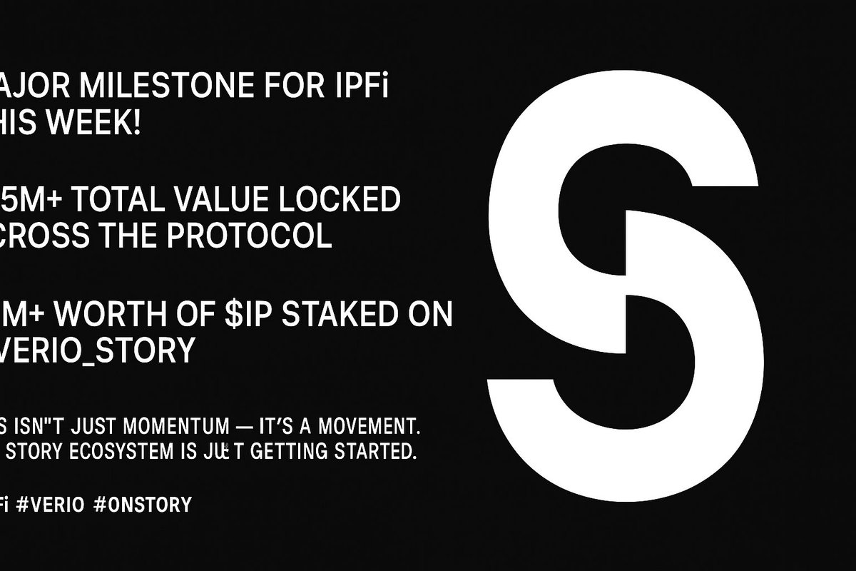naseeb1118's tweet photo. Major milestone for IPFi this week!
$25M+ Total Value Locked across the protocol
$5M+ worth of $IP staked on @verio_story
This isn’t just momentum it’s a movement.
The Story ecosystem is just getting started.
#IPFi #Verio #OnStory
@StoryProtocol
@mushy https://t.co/qjtCyzyWIj