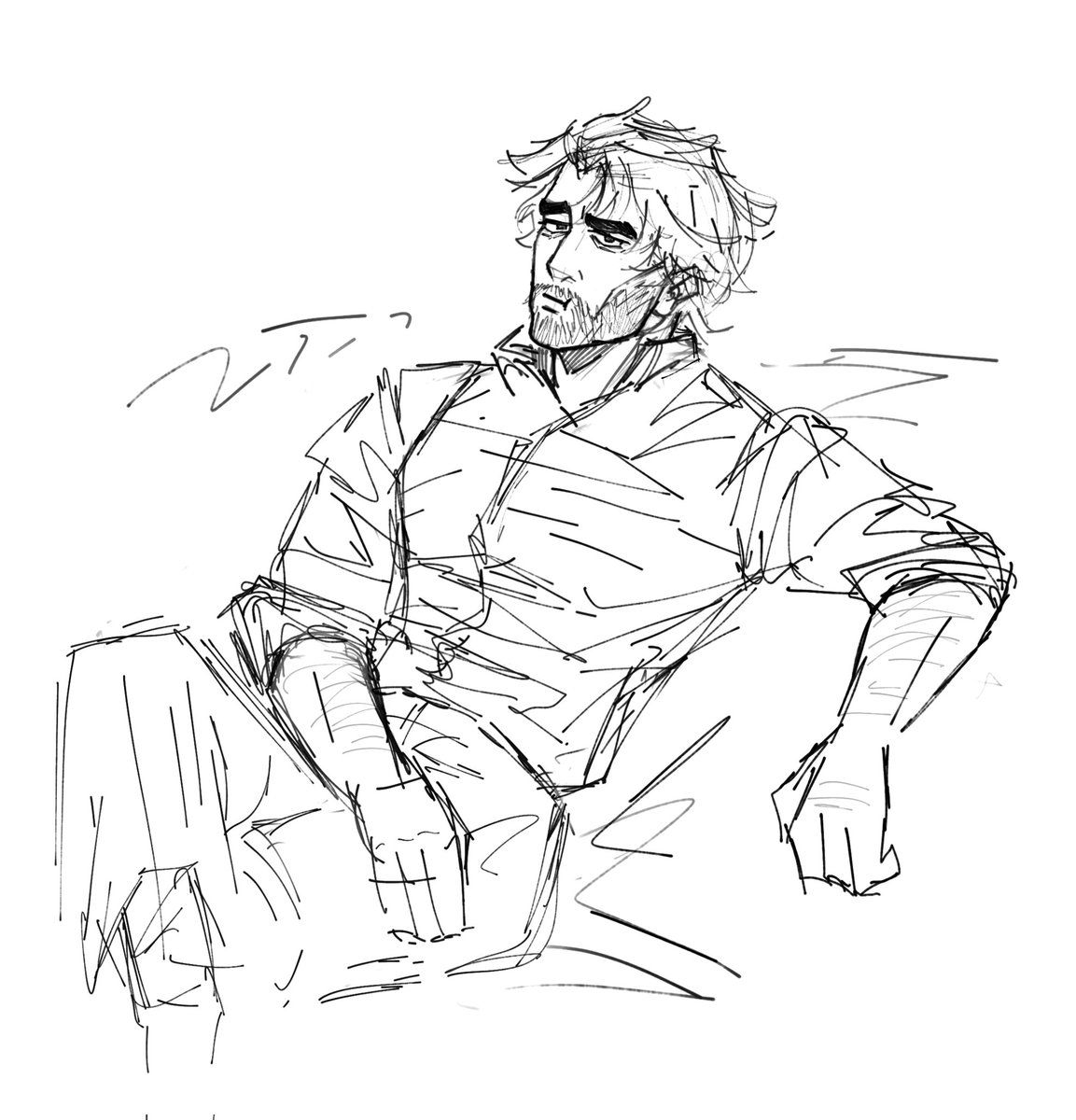 d0lche__'s tweet image. Quick sketch I did last night 
I&apos;m gonna draw Viktor next 🫡
#jayvik #jaycetalis