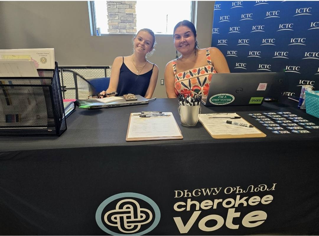 CherokeeNation's tweet image. It was a great day in Sallisaw for our Citizenship Registration & Photo ID Field Event at the Indian Capital Technology Center! 🪪💫
Learn more, including what to bring with you, here: loom.ly/6a3K1gQ