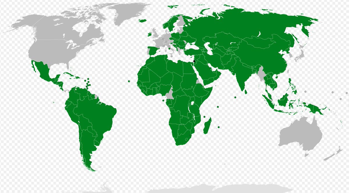 A map of the countries that recognize the State of Palestine. 

What do you notice?