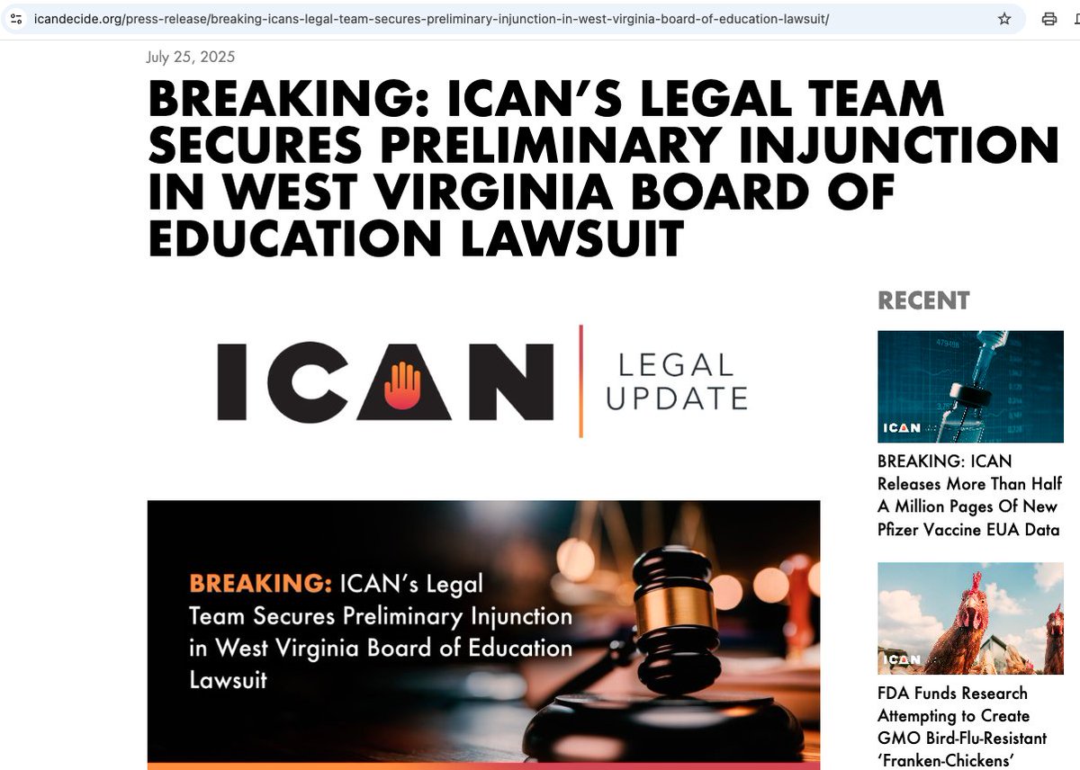 This is awesome!!! #WestVirginia #Pfizer #EUA #FDA icandecide.org/press-release/…