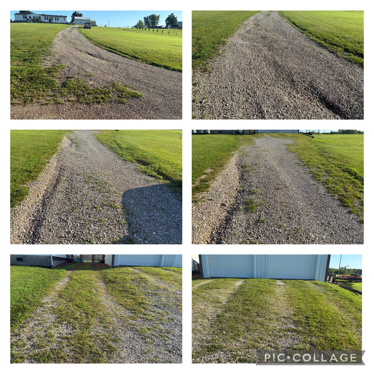 kostertsd's tweet photo. After over 5 years &amp; about 100 driveways this is the last one, but I will still be doing garden tilling in the fall &amp; spring, pretty sure I have at least 5 more years in me for those.

I torched this driveway first then did the tractor work, turned out great! https://t.co/oNS6vfXS6o