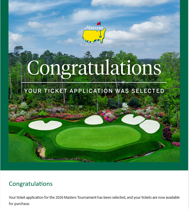 rickyrichard's tweet photo. Only took me 20+ yrs! @TheMasters Thank you! https://t.co/i91gFBiplw