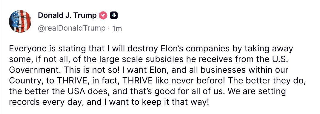 dtarian04's tweet image. $TSLA crashed post earnings and this came..
And you think Musk and Trump are fighting.
They have been working together the whole time and still are..
In Democracy, This is called a rigged game.