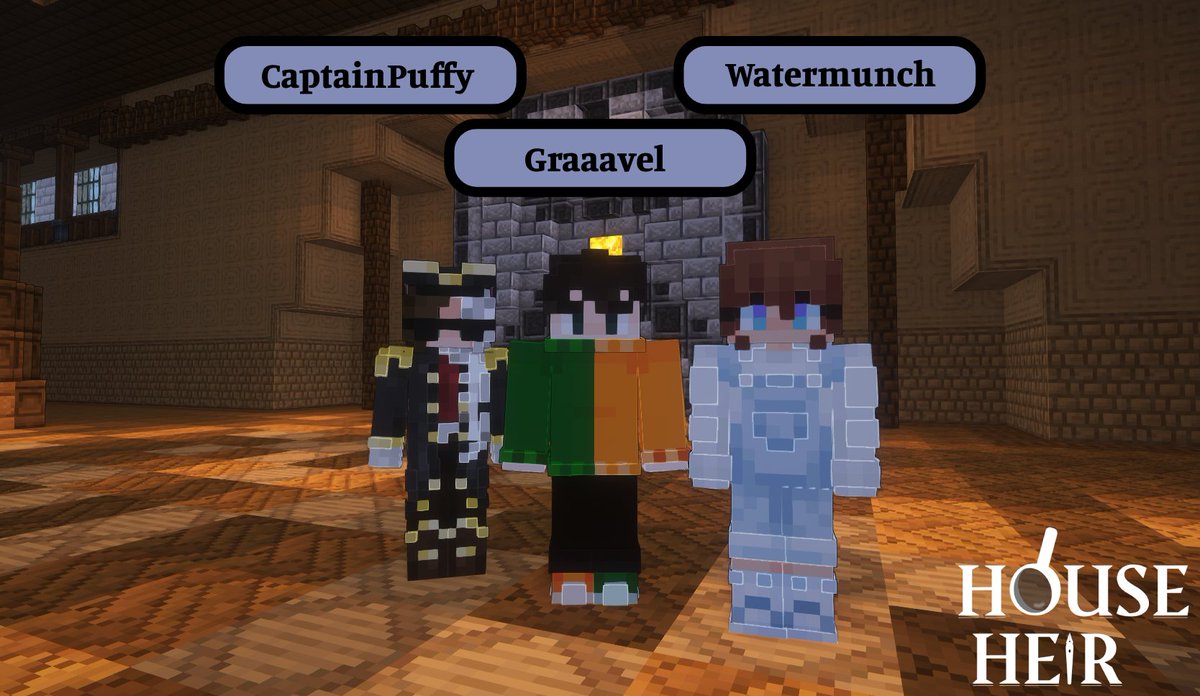PancksN's tweet image. And with the Ball tomorrow, 3 new people join us on the server to adventure into this world
A big welcome to @watermunchh, @graavel and @CptPuffy to #HouseHeir