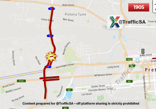 TrafficSA's tweet image. Pretoria - Live View:  Daspoort tunnel (Update)